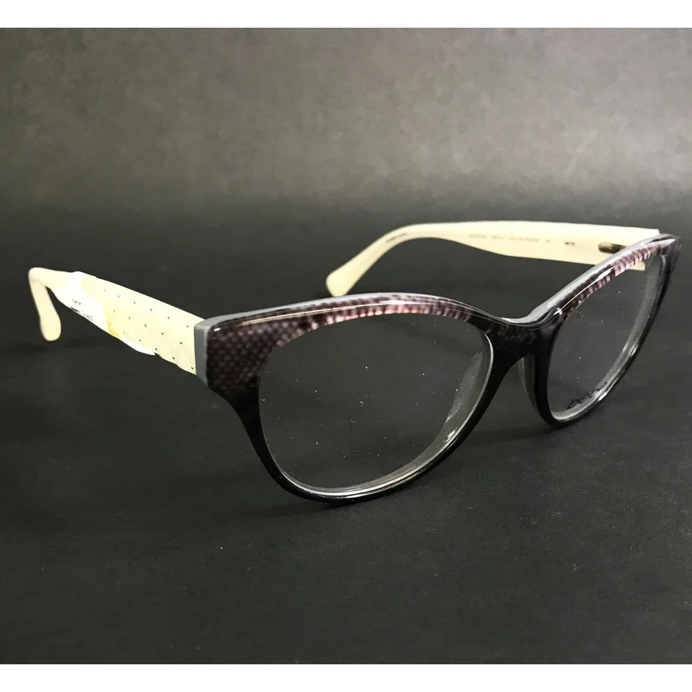 Bebe Eyeglasses Frames NOTICE ME BB5100 001 JET SNAKE Cat Eye Full Rim 51-16-135